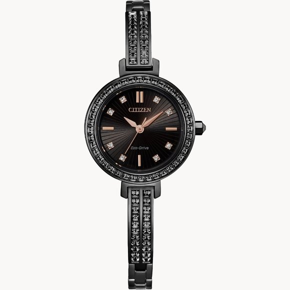 Citizen EM0865-58E Eco-Drive Silhouette Crystal Womens Ladies Watch NWOT - Picture 1 of 10
